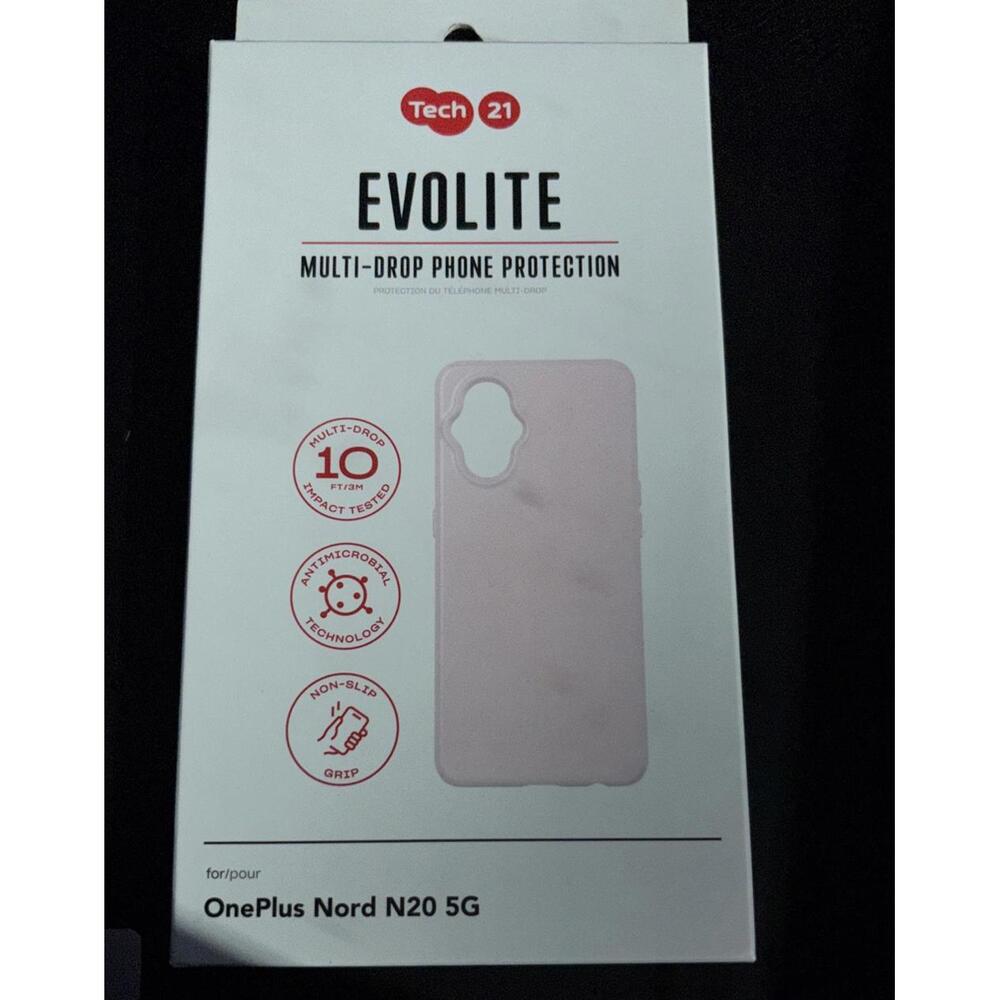 Evolite Tech 21 OnePlus Nord N20 5G Phone Case‎ 10 Ft Multi-Drop Protection Pink